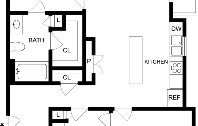 2 beds, 2 baths, 1,098 sqft, $1,850, Unit 2102