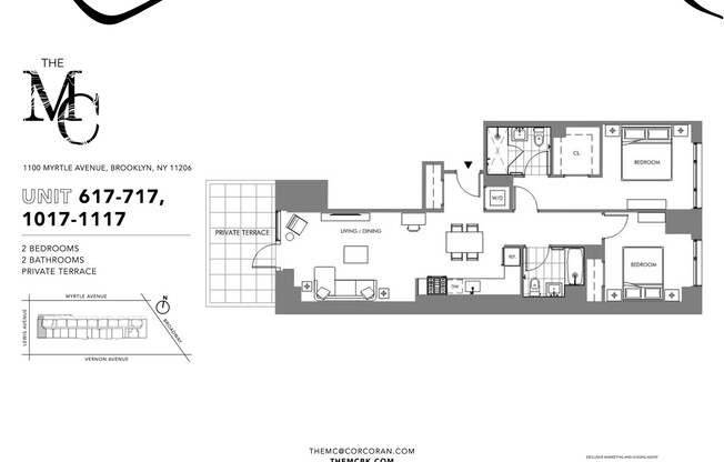 2 beds, 2 baths, $5,090, Unit 1017