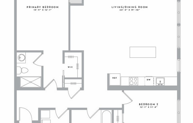 2 beds, 2 baths, 1,257 sqft, $3,605