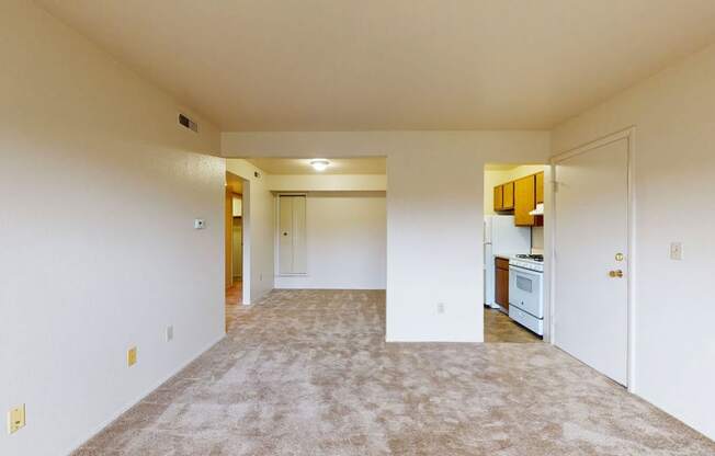 dining room and kitchen with breakfast bar