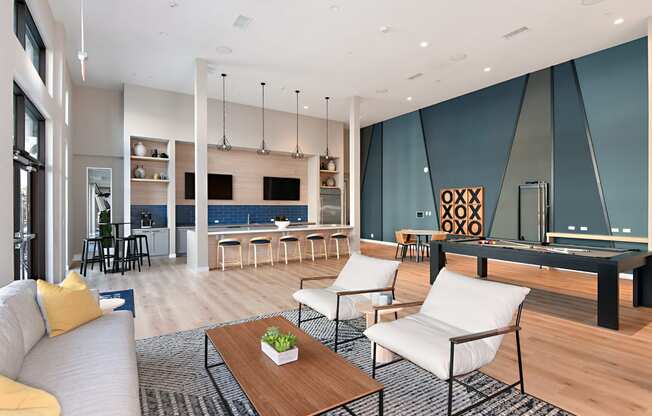 Clubhouse at The Huntington Luxury Apartments in Duarte CA