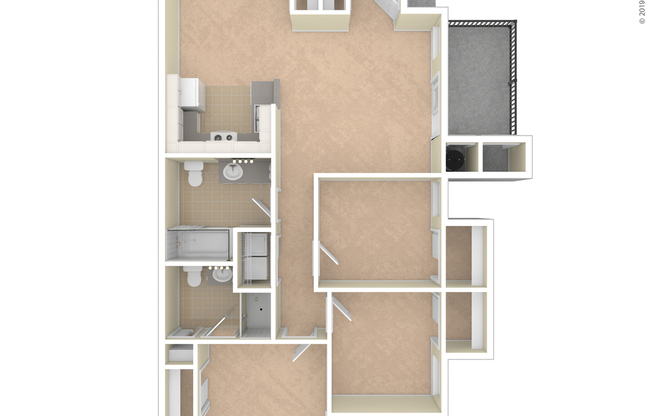 3 beds, 2 baths, 1,125 sqft, $1,690