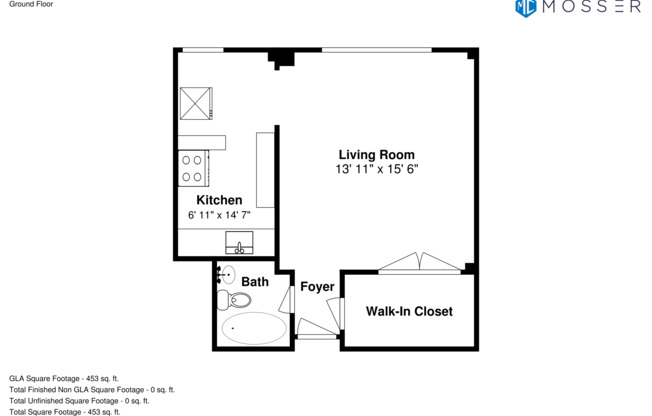 Studio, 1 bath, 365 sqft, $1,795