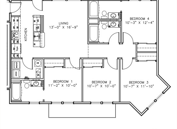 4 beds, 3 baths, 1,286 sqft, $3,284, Unit 210 (Furnished)