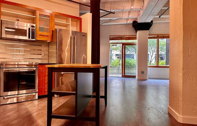 Stunning Pearl District Loft with Most Utilities, Parking & Storage Included!