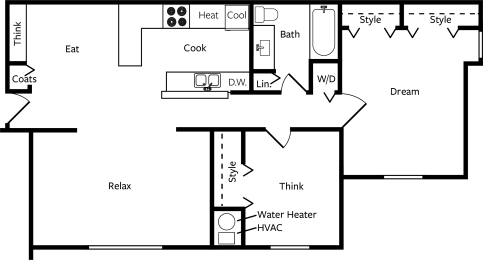 2 beds, 1 bath, 1,000 sqft, $1,502