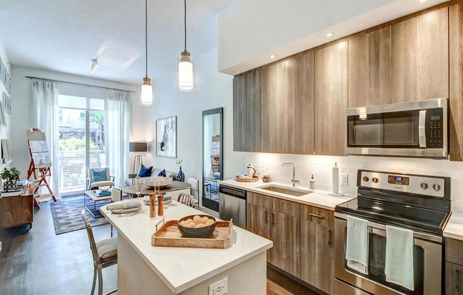 Open Concept Kitchen and Living Areas