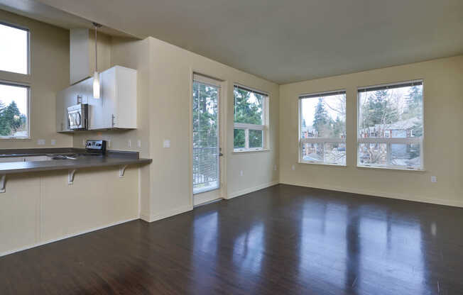 Living Room with Hard Surface Flooring