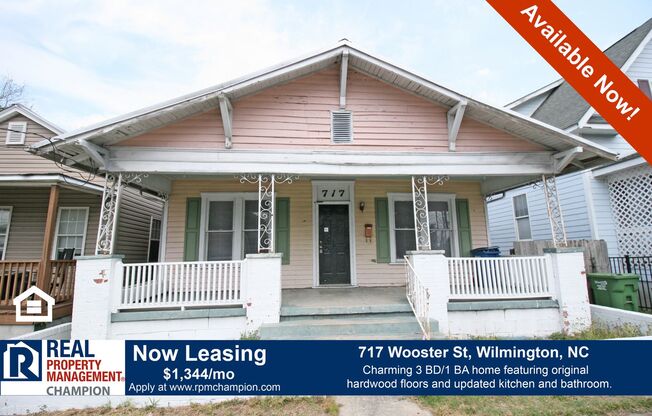 Charming 3 BD/1 BA in Heart of Wilmington
