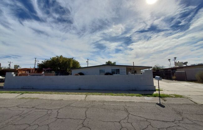 4 bedrooms and 2 bathrooms with A/C.