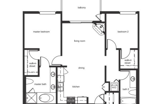 2 beds, 2 baths, 1,064 sqft, $3,065