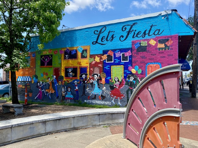 "Let's Fiesta" Mural on W Davis Street