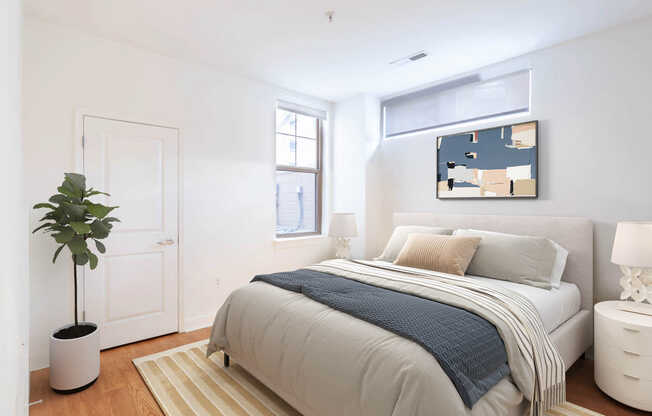 Bedroom with Hard Surface Flooring