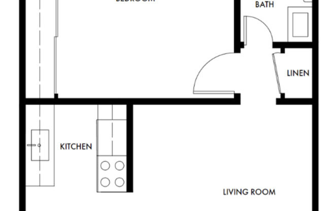 1 bed, 1 bath, 525 sqft, $1,995, Unit 649-14