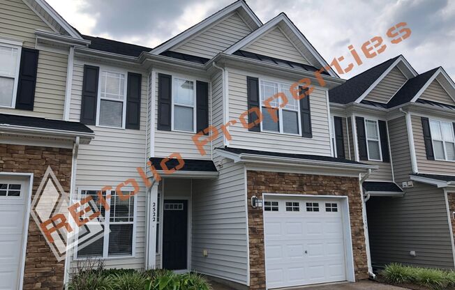 Great Location! 3 Bedroom 2.5 Bathroom 1 Car-Garage Townhouse w/ Main Level Primary Suite @ Bryarton Village, Raleigh, Available Now!