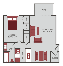 1 bed, 1 bath, 700 sqft, $939