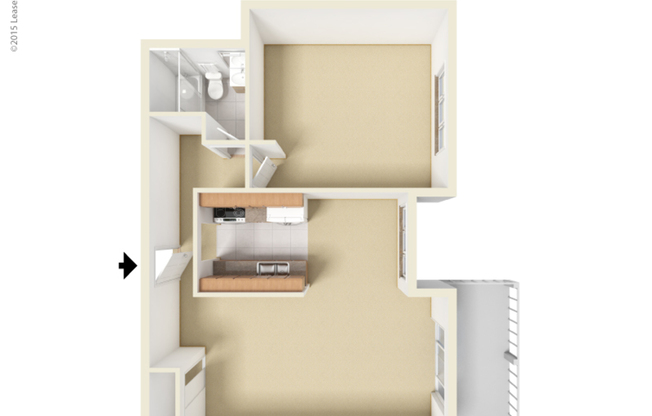 1 bed, 1 bath, 850 sqft, $1,585