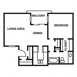 1 bed, 1 bath, 756 sqft, $1,199