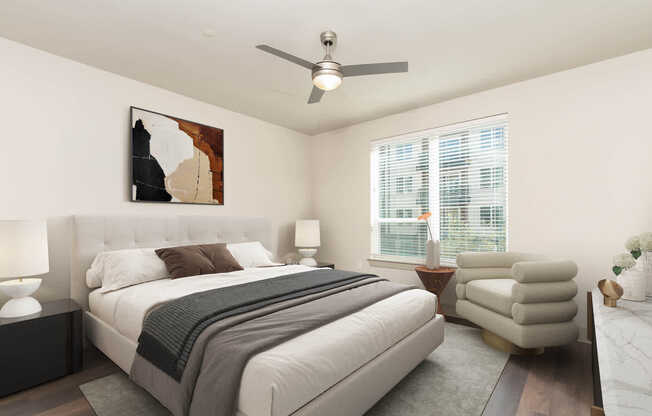 Bedroom with Hard Surface Flooring