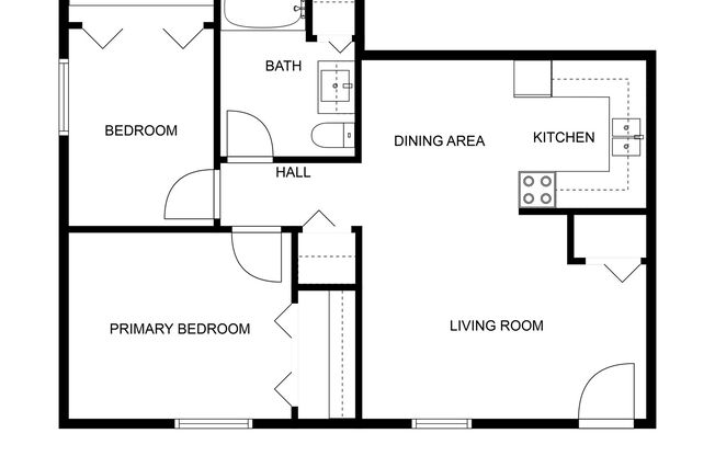 2 beds, 1 bath, 650 sqft, $875, Unit 633A