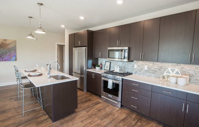 Gourmet Kitchen at Union West Apartments in Lakewood, CO