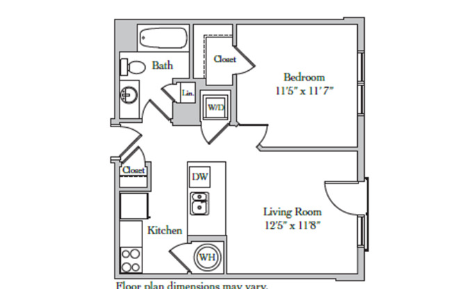 1 bed, 1 bath, 578 sqft, $2,025, Unit 4-413