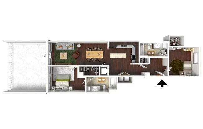 2 beds, 2 baths, 959 sqft, $2,203, Unit 908