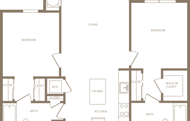 2 beds, 2 baths, 1,019 sqft, $2,630, Unit 2204