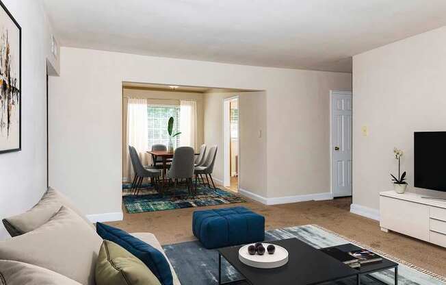 living and dining space at Hamilton Manor Apartments, Hyattsville, MD 20782