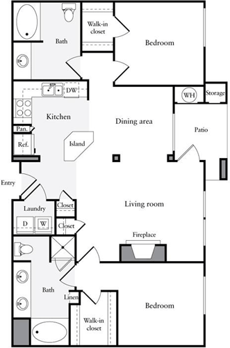 2 beds, 2 baths, 1,177 sqft, $4,345