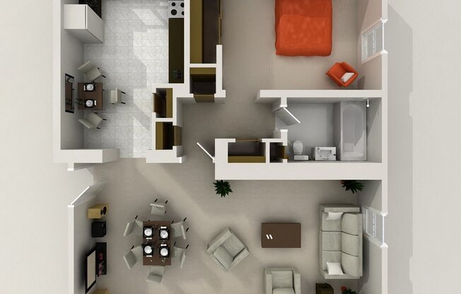 1 bed, 1 bath, 766 sqft, $1,053