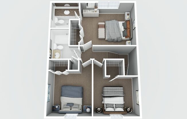 3 beds, 2.5 baths, 1,370 sqft, $1,015, Unit B-3