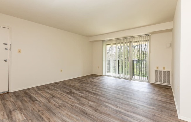 Renovated living room at Seminary Roundtop in Lutherville-Timonium