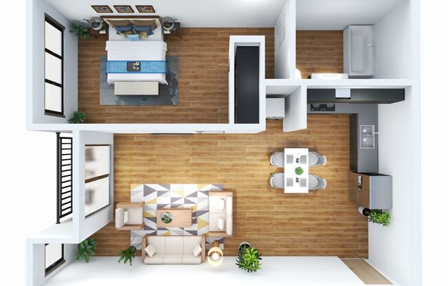 1 bed, 1 bath, 700 sqft, $2,595, Unit 207