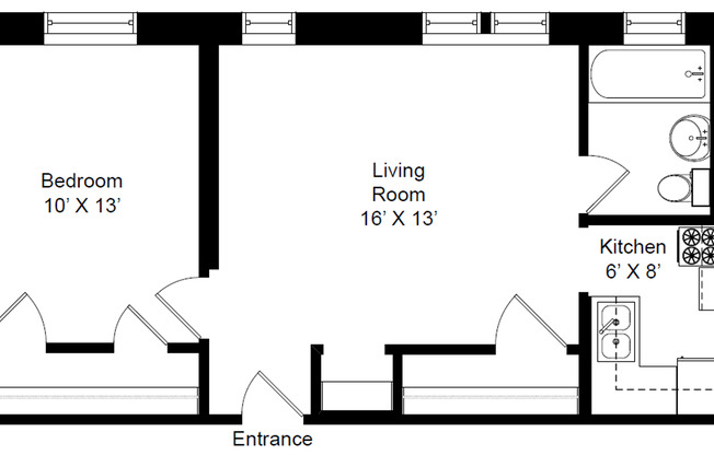 1 bed, 1 bath, 600 sqft, $1,695, Unit 530-509