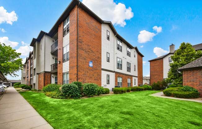 Side view of one of our apartment buildings at Greensview Apartments in Aurora, CO