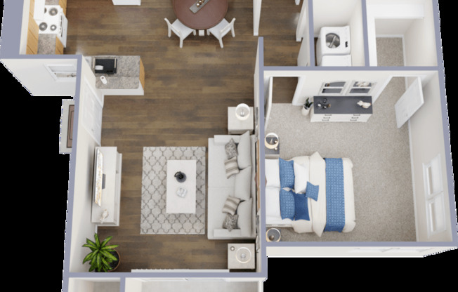 1 bed, 1 bath, 658 sqft, $1,340