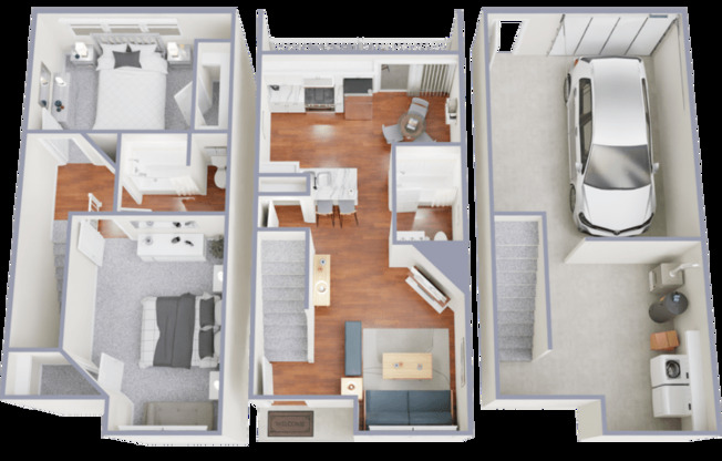 2 beds, 2 baths, 1,312 sqft, $1,785