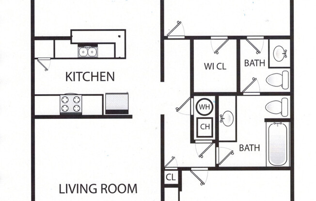 2 beds, 1.5 baths, 1,120 sqft, $3,000, Unit P-4