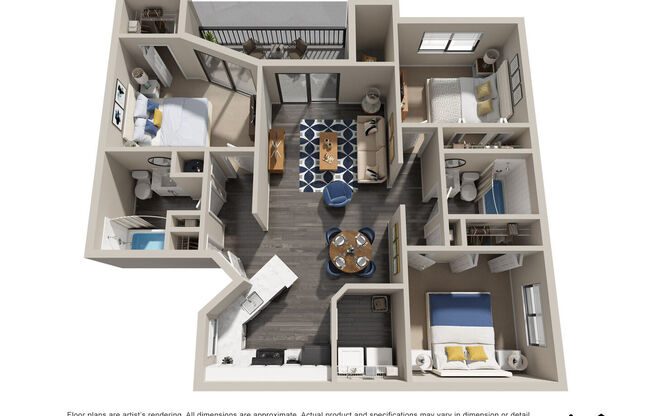 3 beds, 2 baths, 1,050 sqft, $1,804