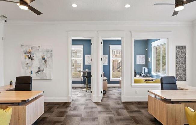 The Crossings at Chapel Hill Clubhouse Business Center and Leasing Area