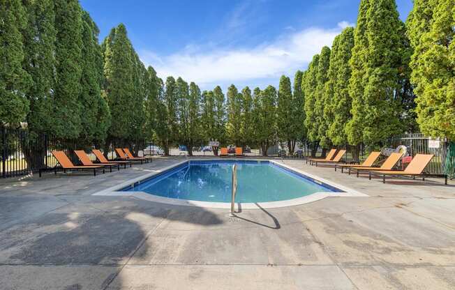 Pool at Town & Country Apartments - Wixom, MI, Wixom, Michigan