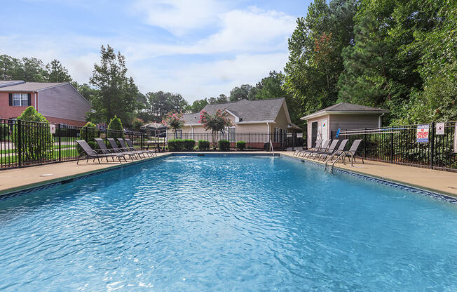Outdoor pool at Greens of Pine Glen in Durham NC