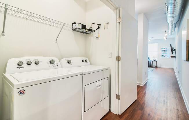 laundry room with a washer and dryer