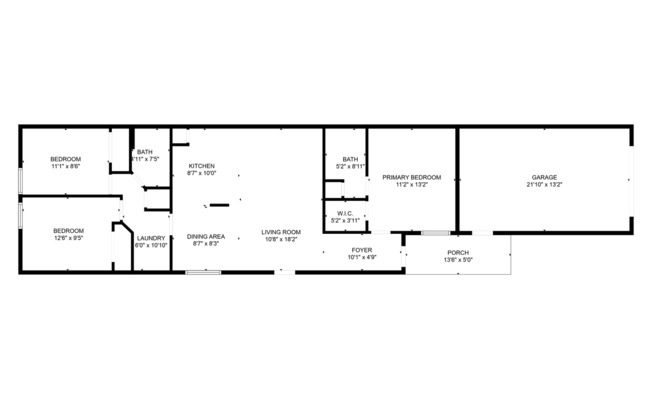 3 beds, 2 baths, 1,100 sqft, $1,450, Unit 1306