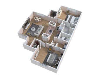 2 beds, 2 baths, 1,150 sqft, $1,580