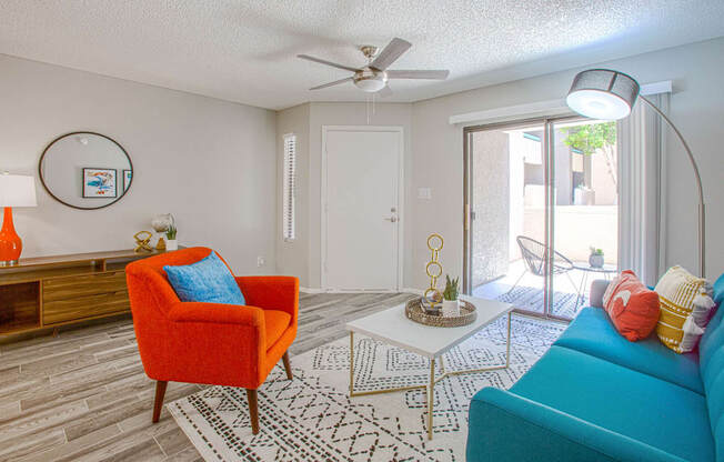 living room at Paseo 51, Glendale, 85302