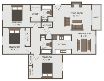 3 beds, 2 baths, 1,200 sqft, $1,654