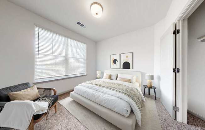 Bedroom with Abundant Natural Light