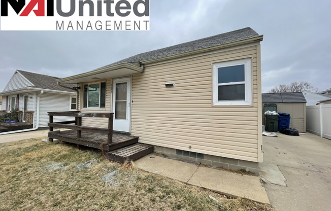 3 bed, 1 bath house for rent in South Sioux City